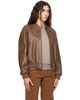 Nothing Written Nothing Written Khaki Roche Leather Bomber Jacket - 2