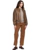 Nothing Written Nothing Written Khaki Roche Leather Bomber Jacket - 4