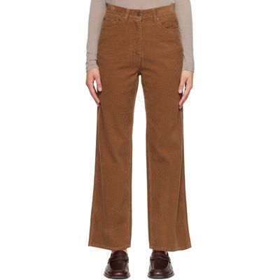 Nothing Written Nothing Written Tan Cocoon Corduroy Trousers