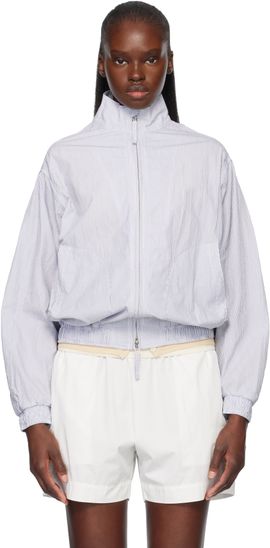 Nothing Written Nothing Written White & Gray Panny Harrington Jacket