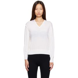 Nothing Written Nothing Written White Sane V-neck Sweater