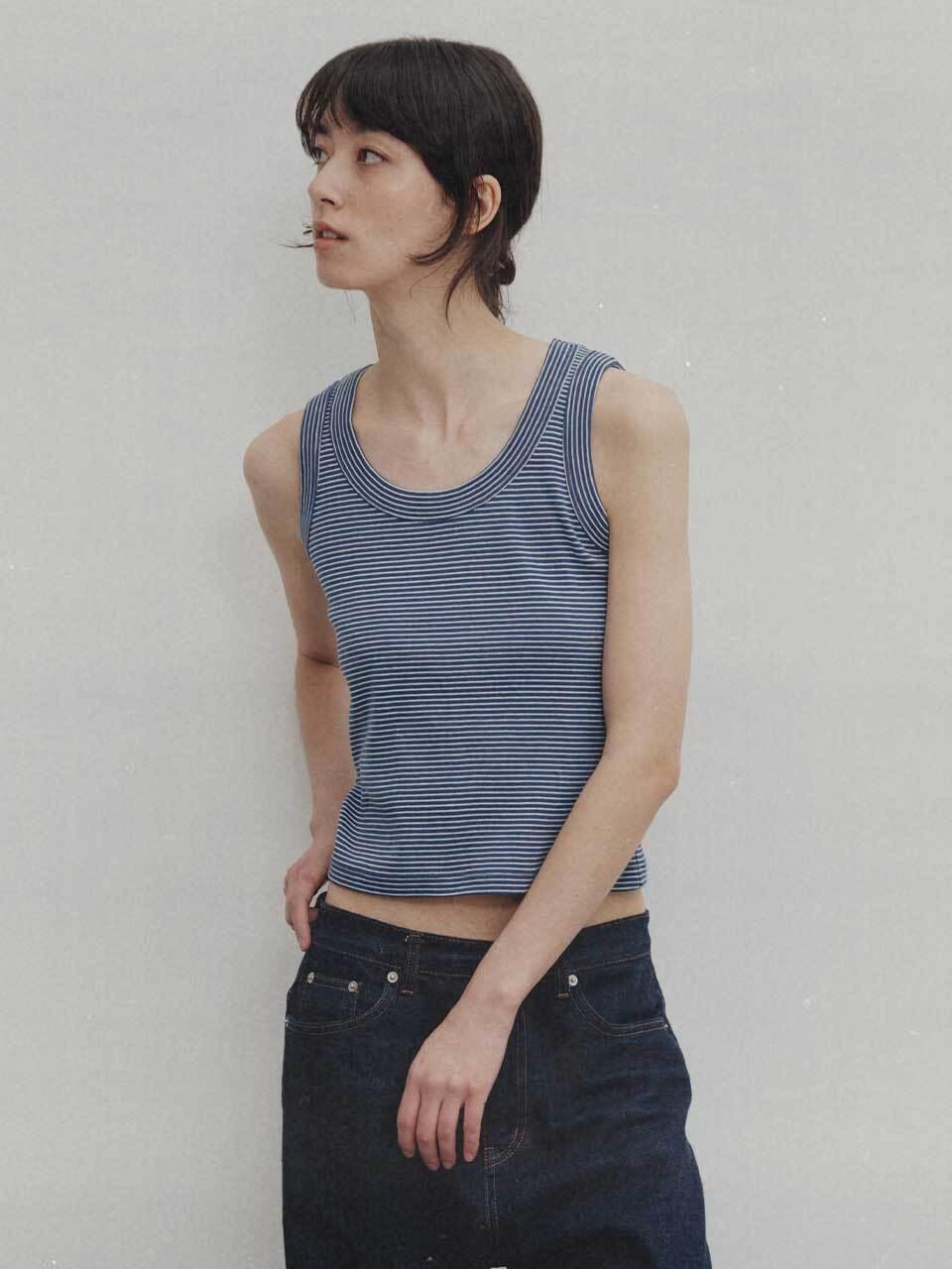 NOTHING WRITTEN Sailor Sleeveless Tank (Blue)