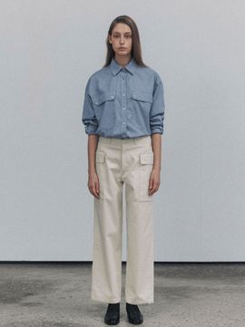 NOTHING WRITTEN Washed Cargo Pants