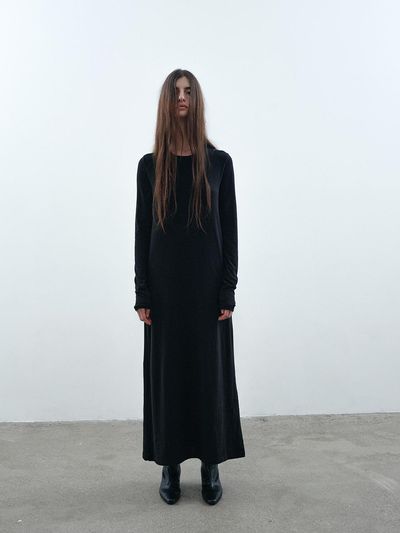 NOTHINGEVERYTHING JERSEY MAXI DRESS IN BLACK