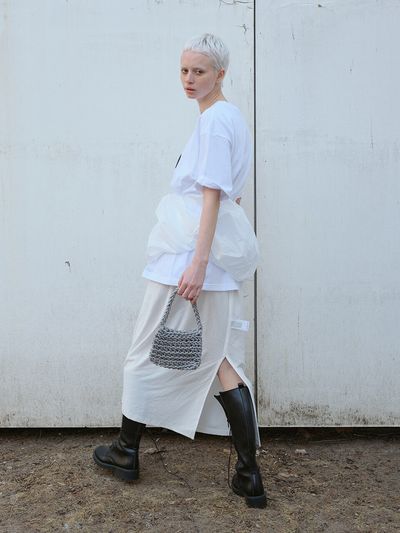NOTHINGEVERYTHING Mini Tote Bag in Grey
