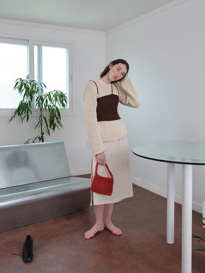 NOTHINGEVERYTHING Mini Tote Bag in Red