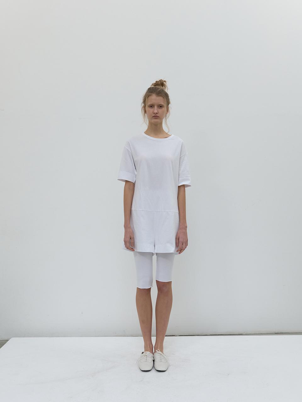NOTHINGEVERYTHING MINIMAL COTTON BODYSUIT [WHITE]