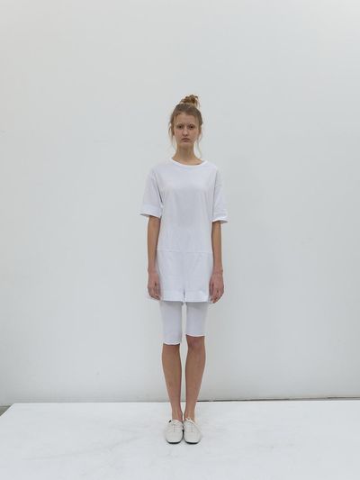 NOTHINGEVERYTHING MINIMAL COTTON BODYSUIT [WHITE]