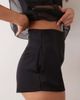 Noughts & Kisses Noughts & Kisses Blanca bonded satin high waisted shorts in black - 2