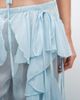 Noughts & Kisses Noughts & Kisses chiffon ruffle detailed wide leg pants in soft blue - part of a set - 4