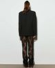 Noughts & Kisses Noughts & Kisses Kaia sheer lace tie cuff trouser in black - 3