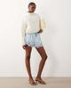 Noughts & Kisses Noughts & Kisses lace trim tie waist satin shorts in baby blue - 2