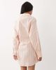 Noughts & Kisses Noughts & Kisses pinstripe wrap waist shirt mini dress in orange-Multi - 4
