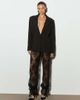 Noughts & Kisses Noughts & Kisses tailored shoulder pad blazer in black - 1