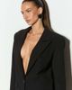 Noughts & Kisses Noughts & Kisses tailored shoulder pad blazer in black - 2