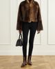 NOUR HAMMOUR Cameron cropped shearling jacket - 2