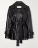 NOUR HAMMOUR Nera belted leather jacket - 1