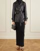 NOUR HAMMOUR Nera belted leather jacket - 2
