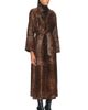 NOUR HAMMOUR NOUR HAMMOUR Althea Pony Hair Trench Coat - 2