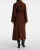 Nour Hammour Nour Hammour Althea suede wrap coat - 3