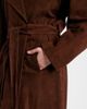 Nour Hammour Nour Hammour Althea suede wrap coat - 5