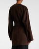 Nour Hammour Nour Hammour Anika suede wrap coat - 6