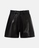 Nour Hammour Nour Hammour Barrel leather shorts - 1