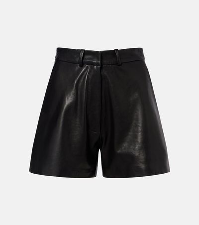 Nour Hammour Nour Hammour Barrel leather shorts