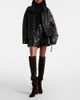 Nour Hammour Nour Hammour Barrel leather shorts - 2
