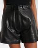 Nour Hammour Nour Hammour Barrel leather shorts - 4