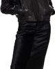 Nour Hammour Nour Hammour Black Elisse Long Pencil Ponyhair Skirt - 4