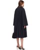 Nour Hammour Nour Hammour Black Jane Cotton Swing Coat - 3