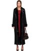 Nour Hammour Nour Hammour Black Joni Shearling Coat - 1