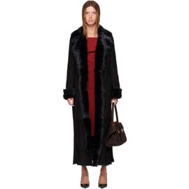 Nour Hammour Nour Hammour Black Joni Shearling Coat