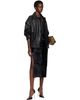 Nour Hammour Nour Hammour Black Micah Leather Bomber Jacket - 5