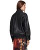 Nour Hammour Nour Hammour Black Rafe Sculptural Leather Bomber Jacket - 3