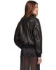 Nour Hammour Nour Hammour Black Rios Leather Bomber Jacket - 3