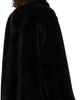 Nour Hammour Nour Hammour Black Sima Midi Shearling Coat - 3