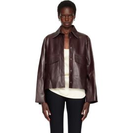 Nour Hammour Nour Hammour Brown Darcy Leather Jacket