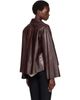 Nour Hammour Nour Hammour Brown Darcy Leather Jacket - 3