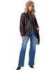 Nour Hammour Nour Hammour Brown Rafe Sculptural Leather Bomber Jacket - 4