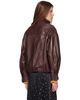 Nour Hammour Nour Hammour Brown Roland Leather Bomber Jacket - 3