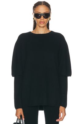 NOUR HAMMOUR NOUR HAMMOUR Cobain Layered Knit Sweater