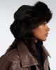 Nour Hammour Nour Hammour Dallen leather and shearling hat - 2