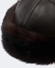 Nour Hammour Nour Hammour Dallen leather and shearling hat - 3
