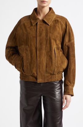 NOUR HAMMOUR NOUR HAMMOUR Dalma Relaxed Suede Jacket