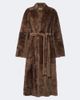 Nour Hammour Nour Hammour Davos shearling wrap coat - 1