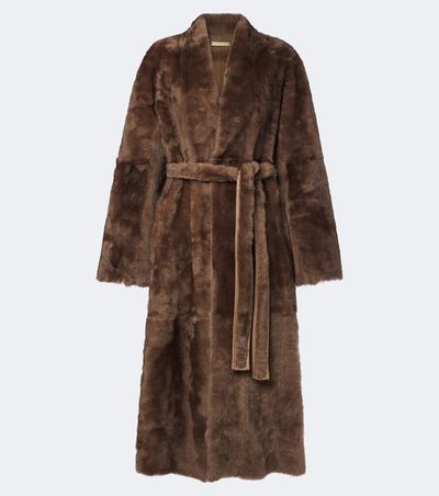 Nour Hammour Nour Hammour Davos shearling wrap coat