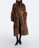 Nour Hammour Nour Hammour Davos shearling wrap coat - 2