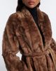 Nour Hammour Nour Hammour Davos shearling wrap coat - 3